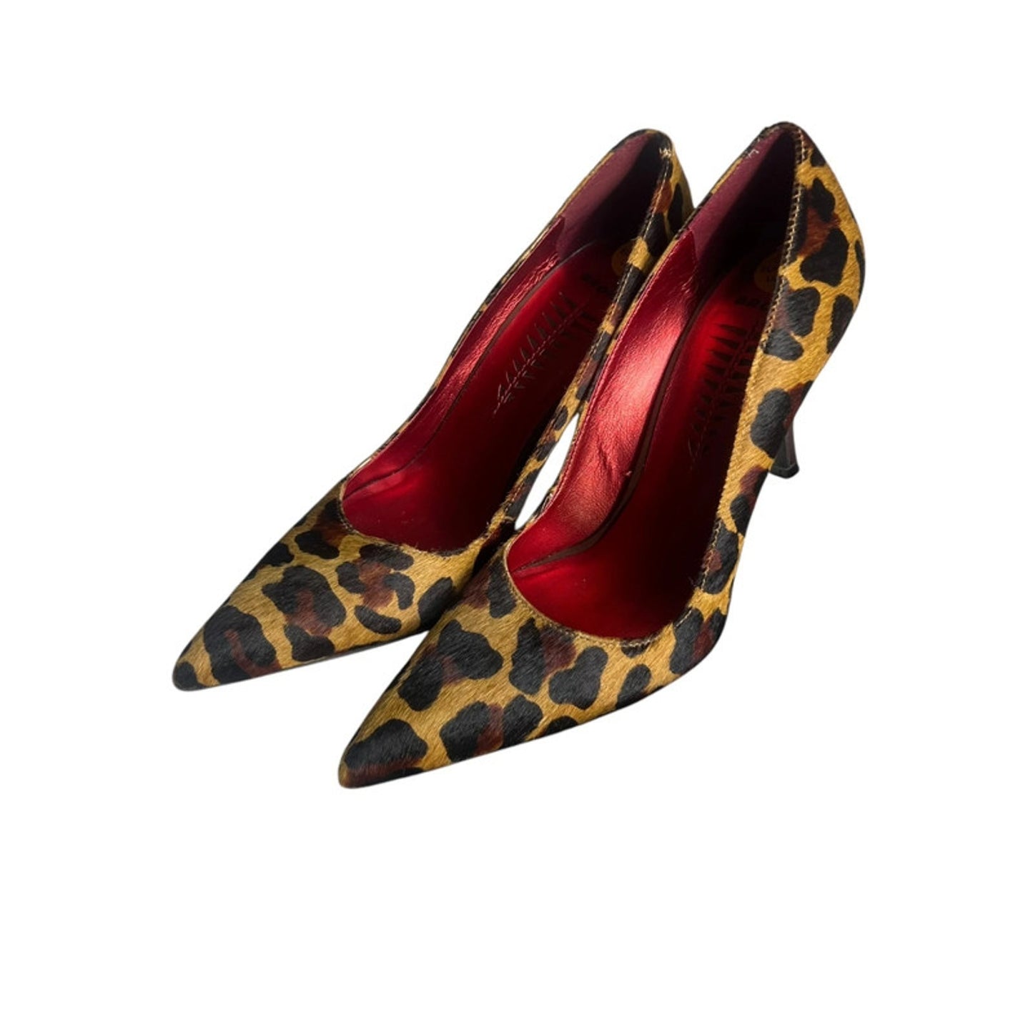 Bronx Leather Stilettos UK 7.5 Leopard Print