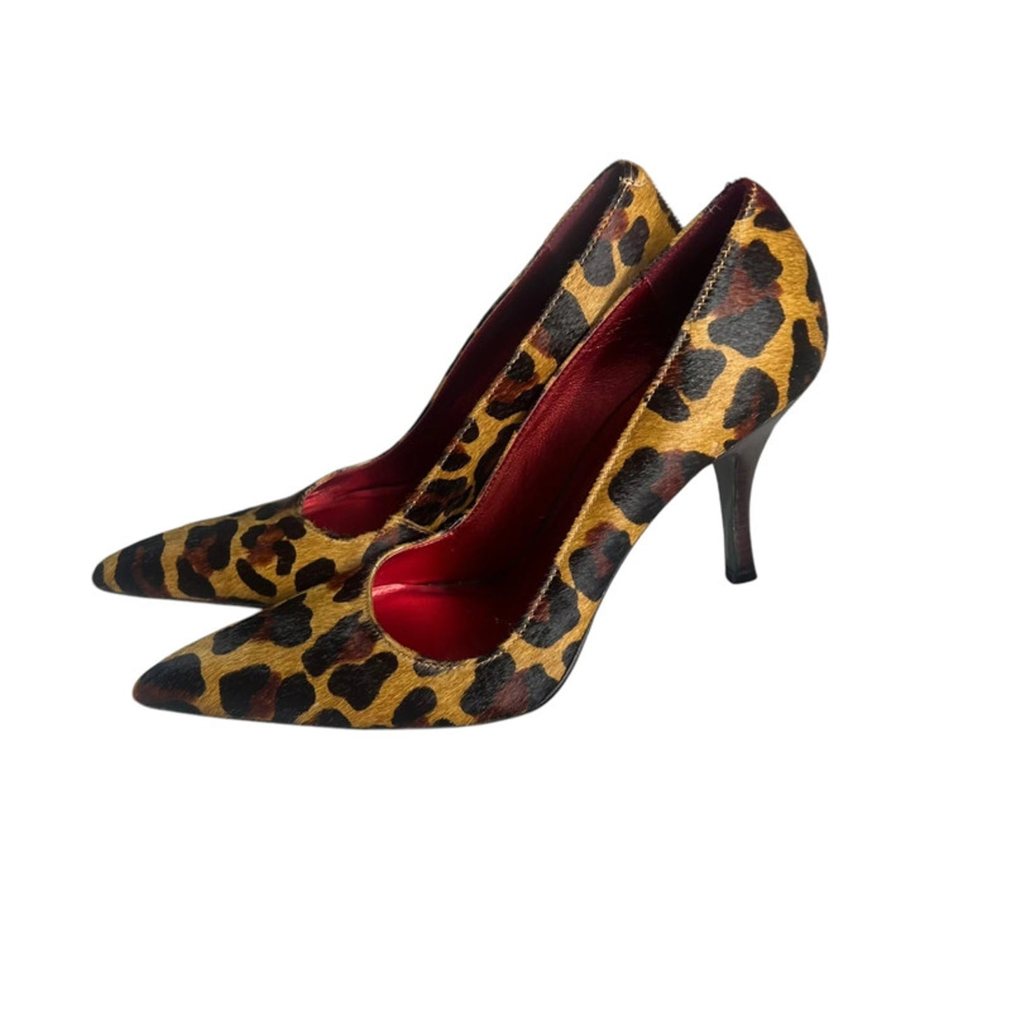 Bronx Leather Stilettos UK 7.5 Leopard Print